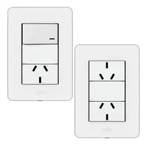 Comprar Llaves De Luz Armadas Jeluz Punto Y Toma + Doble Toma