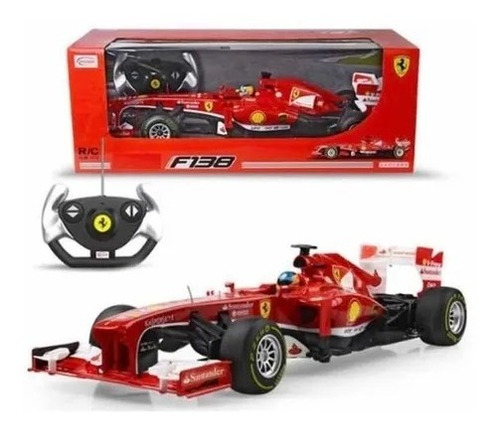 Imagen 2 de 2 de Carro A Control Remoto Ferrari F138 Escala 1:12