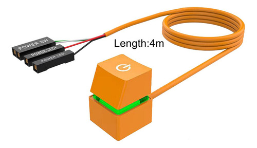 R0x Botón De Interruptor Remoto Externo De Pc Para Salas De