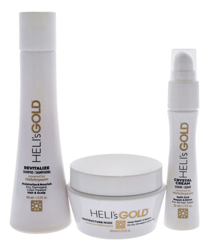 Heli's Gold The Revival Series Kit De Viaje Para Cabello Te.