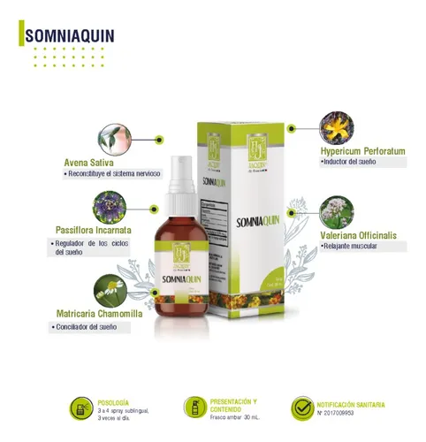 Somniaquin Insomnio Spray 30ml - mL a $867