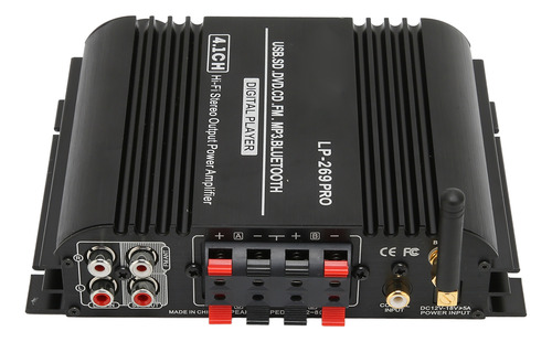 Amplificador Bluetooth 5.0 Hifi Stereo De 4.1 Canales Multi