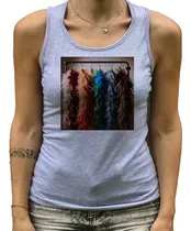 Comprar Musculosa Mujer Show Plumas Boas Cabaret C2