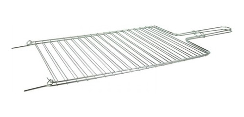 Grelha Dobrável Reta Para Churrasqueira 53x26,5 Cm