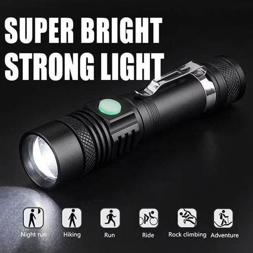 Linternas Led De Alta Potencia Con Zoom Y Lámpara Led T6