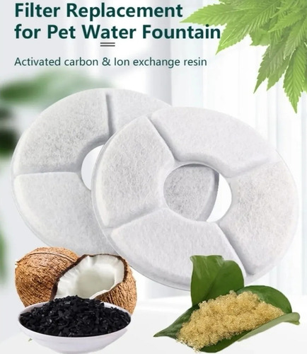 Imagen 6 de 6 de Pack X12 Filtros Bebedero Fuente D Agua Eléctrico Gato Perro