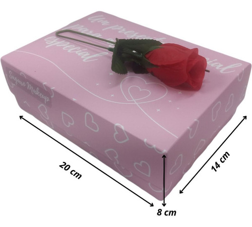Kit De Maquiagem Infantil Completo Rosa Embalagem Presente