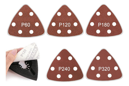 Lija Triangular Multiherramienta Grano 120 Madera Warrior