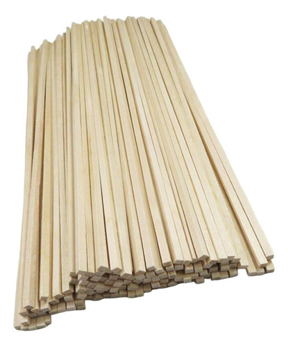 Tiras De Madera Dura Varillas Cuadradas 250 Mm X 3 Mm X 3 Mm
