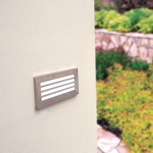 Lámpara Led De Cortesía Escalera Empotrar En Pared Aura Illux Ml-3702.a