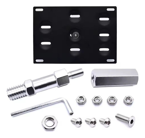 Porta Placa De Tiron Remolque Deportivo Mini Cooper R53 R56 Negro