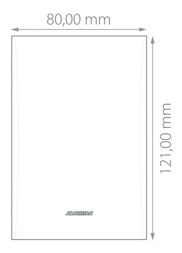 Placa Inova Pro 85001 Alumbra White con módulo independiente 4x2