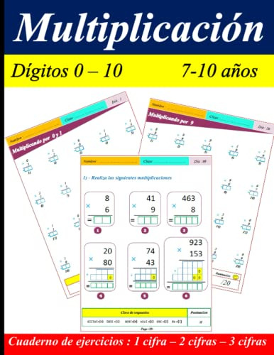 Aprende Las Tablas De Multiplicar : Digitos Del 0-10: Cuader