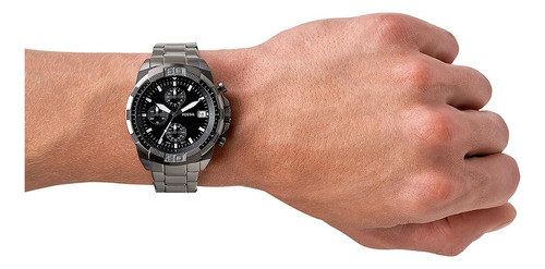Reloj Pulsera Fossil Fs5852 Del Dial Negro