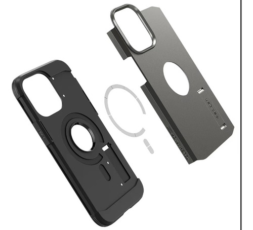 Capa De Celular Com Suporte Magnético Para iPhone 13 Pro Max Cor Roxo iPhone 14 Plus (magnético)