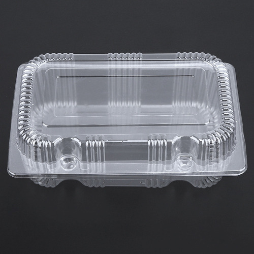 Envase Desechable De Plástico Para Pan Con Bisagras, 25 Unid