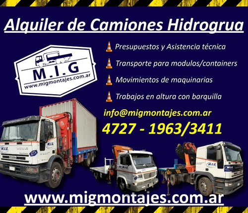 Alquiler De Hidrogrua Con O Sin Barquilla