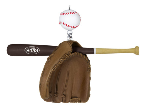 Adorno De Navidad 2023 Estrella De Béisbol Regalo Para Niñ