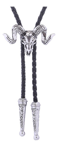 3 Cabeza De Cabra Western Bolo Corbata Corbata Vaquero Plata