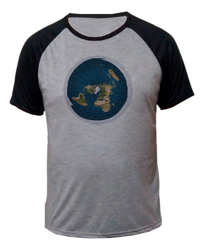 Camiseta Ciência Terra Plana Verdade E Deus Estilo Raglan