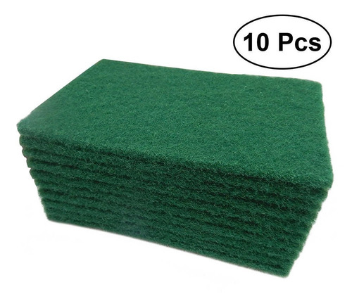 Imagen 5 de 7 de Fibras Multiusos Verde Para Limpieza Del Hogar 10 Piezas