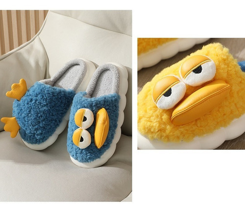 Pantuflas Con Diseño De Pato De Dibujos Animados Para Otoño | Meses sin intereses Pantuflas Con Diseño De Pato De Dibujos Animados Para Otoño | Meses sin intereses