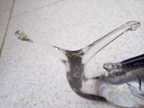 Figura Cristal Murano Pez Con Detalle (Usado)