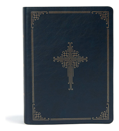 Csb Ancient Faith Study Bible, Navy Leathertouch: Black Lett