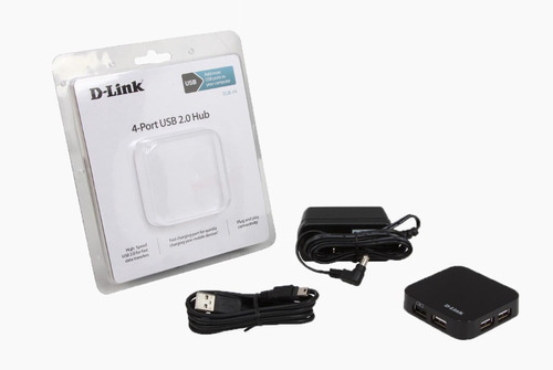 Hub USB 2.0 D-link Dub-H4 de 4 portas