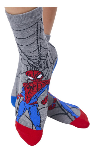 Media Spiderman Talle 18 A Talle 39 Art. 1216 Ciudadela