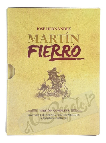 Libro Martín Fierro · J. Hernández · Ilustrado Y Vocabulario