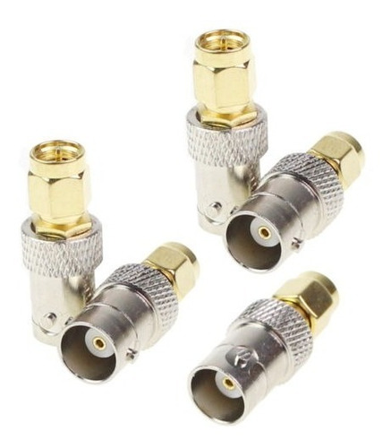 Pack 5 X Sma Macho A Bnc Hembra Coaxial Coxial Rf Jack Conec