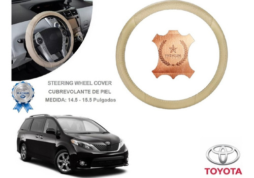 Funda Cubrevolante Beige Piel Toyota Sienna 2012