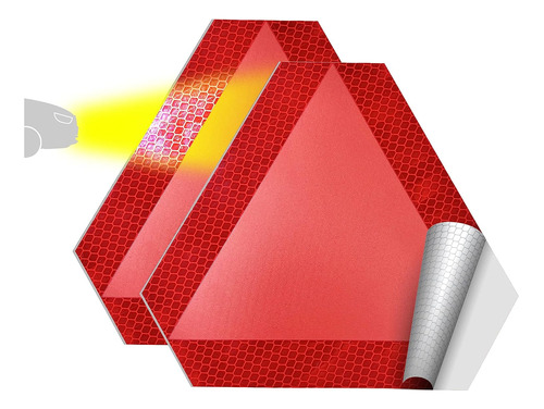 Letrero De Vehículo De Movimiento Lento, Paquete De 2 Calcom
