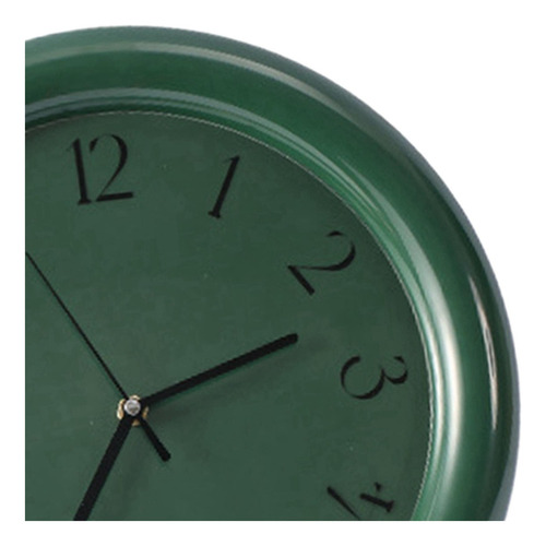 Reloj De Pared Pequeño Reloj Creativo Silencioso Arte Verde