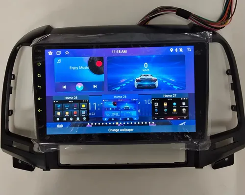 Qp Radio Android 4+64 Carplay Qled Hyundai Santafe 2007-2013