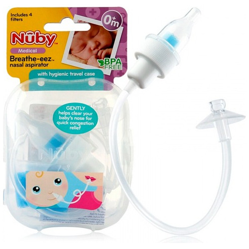 Aspirador Nasal Nuby - Sacamoco Con Manguera Para Bebe