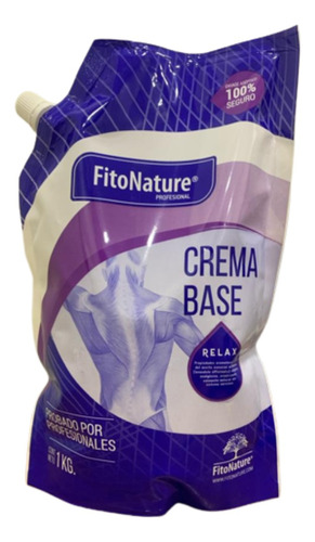 Crema Base Relax Natural 1kg Fitonature Profesional Masajes 