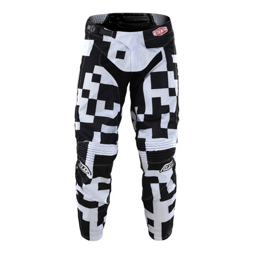 Imagen 3 de 3 de Pantalon Cross Para Niño Troy Lee Gp Air Maze Blanco/negro