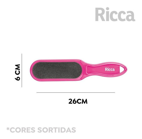 Lixa Côncava Para Os Pés Plástico Ricca Cores Sortidas