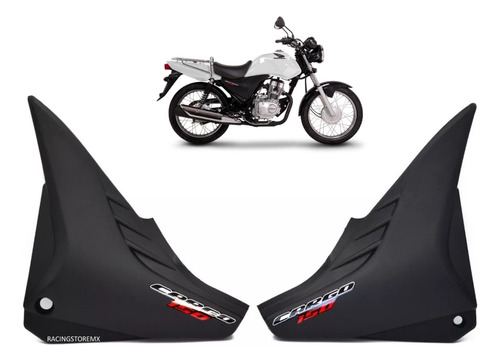 Tapa Lateral Der/izq Honda Gl 150 Cargo (14-19) Negro