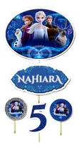 Comprar Frozen Cake Topper + Banderín Imprimible Personalizado 