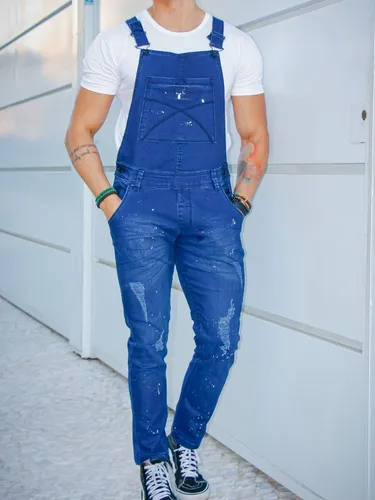 Jardineira hotsell masculina jeans