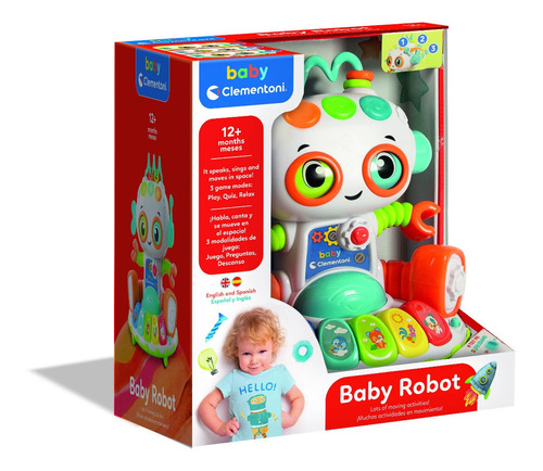 Juguete Bebe Robot Interactivo Actividades Baby Clementoni