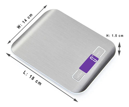 Cx Báscula De Cocina Digital Pequeña De 5 Kg Nutricional