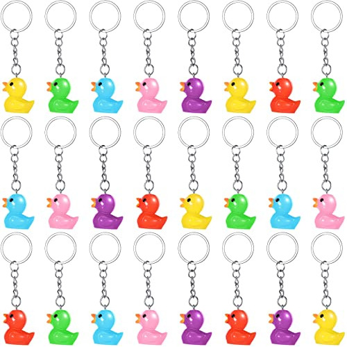 Plastic Duck Keychains Duck Party Favors Cute 3d Duck C...
