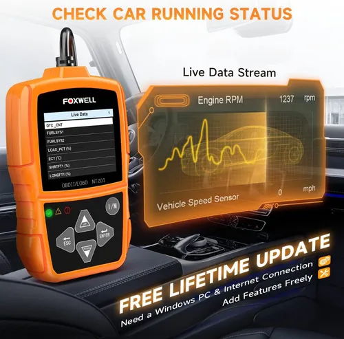 Escaner Automotriz Foxwell Nt 201 Multimarca