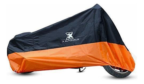 X Autohaux L Negro Naranja Motocicleta Cubierta Impermea