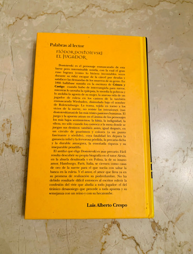 Dostoievski, Fiodor El Jugador Libros Clásicos (Usado)