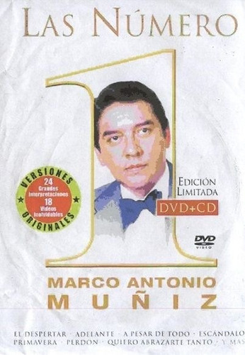 Dvd Marco Antonio Muñiz Las Numero Uno + Cd